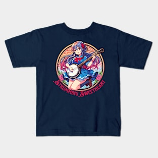 Banjo anime girl Kids T-Shirt